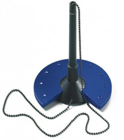 Pero s kruhovým čierno/modrým stojanom