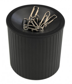 Stojan na kancelárske spony Helit Linear čierny