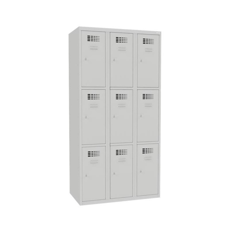 9- priehradková skriňa na úschovu cenností, uzamykateľ ná, v.180 x š.90 x h.50 cm, sivá