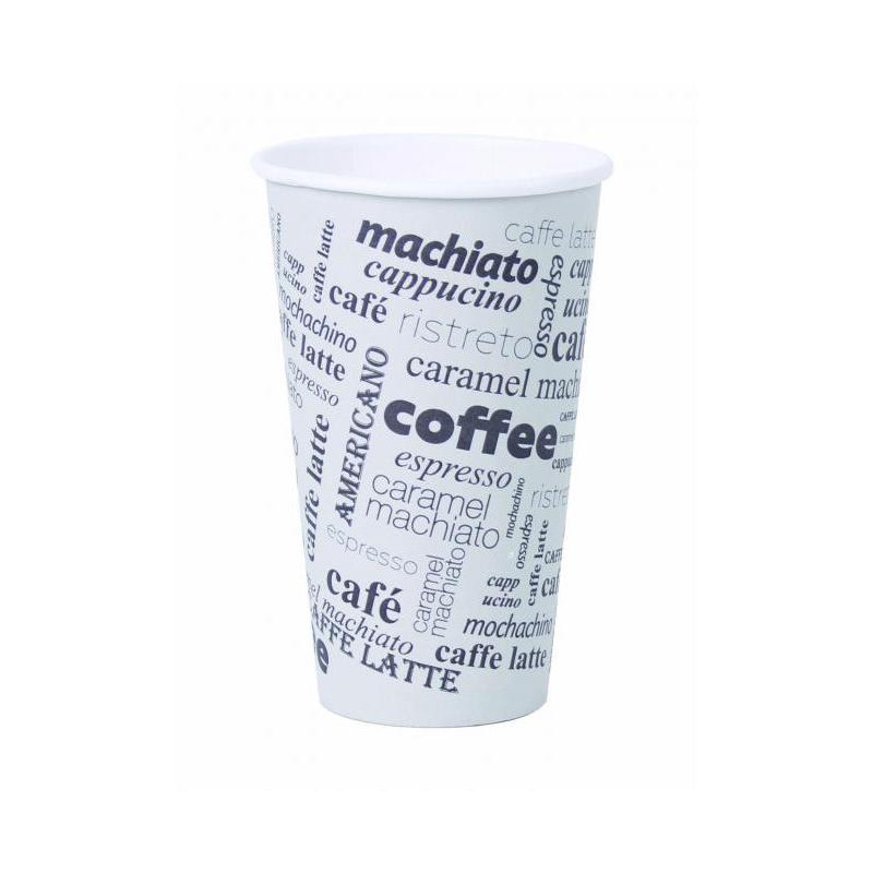 Papierový pohár 400ml Coffee to go s motívom 50ks