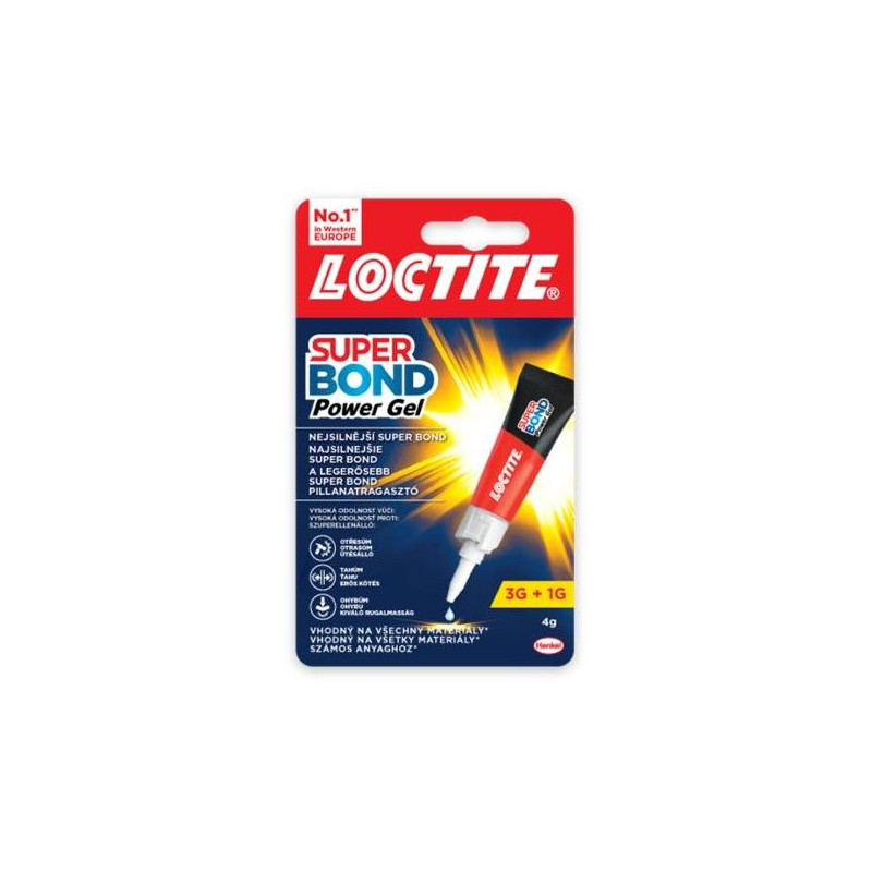 Sekundové lepidlo Loctite Super Bond Power Gel 4 g