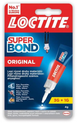 Sekundové lepidlo Loctite Super Bond Original 3+1g