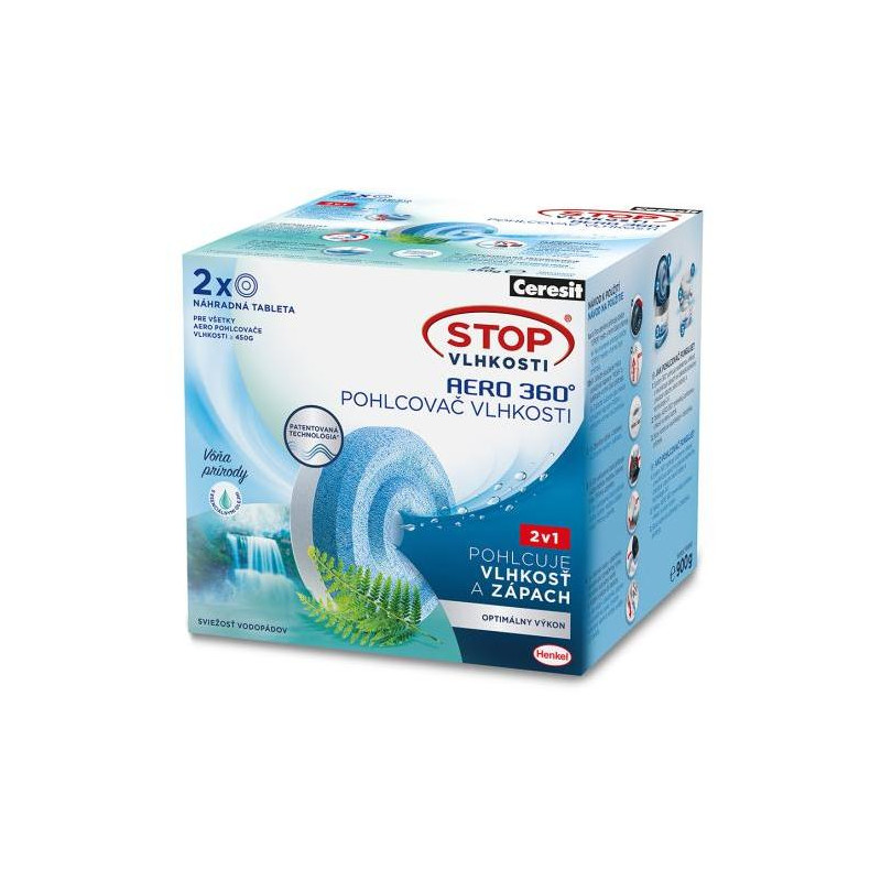 Ceresit Stop vlhkosti - 2tablety AERO sviežosť vodopádov 2x450g