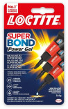 Sekundové lepidlo Loctite Super Bond Power Gel Mini Trio 3x1g