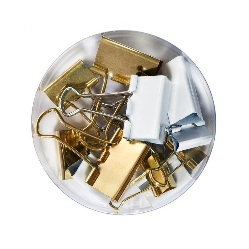 Klipy na dokumenty Herlitz Pure Glam 12ks mix veľkostí a farieb