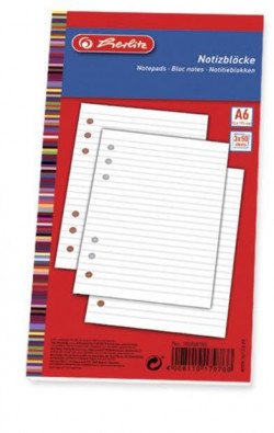 Náplň blok TP Herlitz A6 50 listov linajková 3 ks v bal.