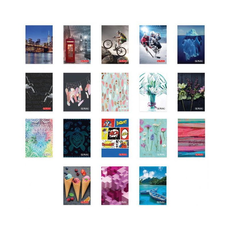 Obal na kreditné karty Herlitz 6 listov - mix motívov