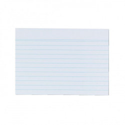 Papierové linajkové kartičky A6 Herlitz