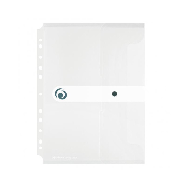 Plastový obal A4 s cvočkom a eurodierovaním Herlitz Easy Orga priehľadný číry