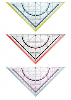 Trojuholník s uhlomerom Herlitz my.pen mix farieb