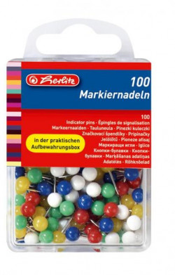 Napichovacie špendlíky Herlitz mix farieb 100ks