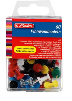 Napichovacie špendlíky Herlitz mix farieb 60ks