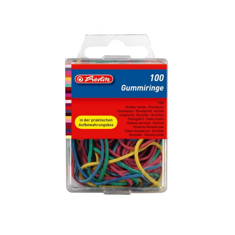 Gumičky Herlitz rôzne farby a veľkosti