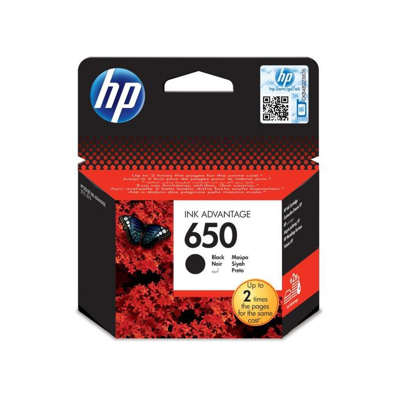 Atramentová náplň HP CZ101AE HP 650 pre Deskjet Ink Advantage 1515/2515/2545/2645 black (360 str.)