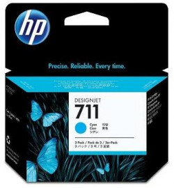 Atramentová náplň HP CZ134A HP 711 pre DesignJet T120/T520/T130/T530 cyan (3x29 ml)