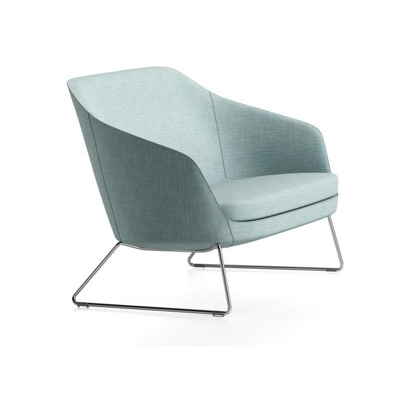 Jednokreslo Rona, š. 75 cm, modrá Bombay 57