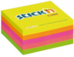 Samolepiaci bloček mini, 51x51 mm, neon mix