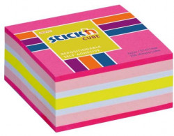 Samolepiaci bloček mini, 51x51 mm, ružový mix