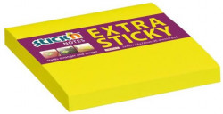 Samolepiaci bloček, 76x76 mm, neónovo žltý