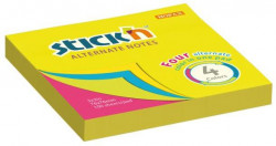 Samolepiaci bloček, Alternate mix neón, 76x76 mm