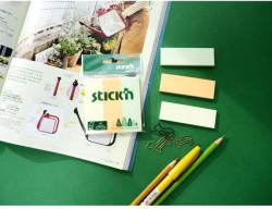 Samolepiaci bloček, 76x25 mm, mix pastelových farieb, 3x50 lístkov