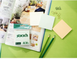 Samolepiaci bloček 76x76mm mix pastelových farieb 3x50 lístkov