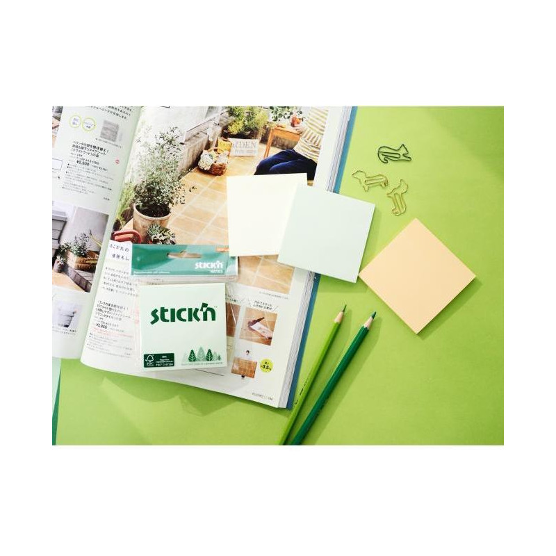 Samolepiaci bloček 76x76mm mix pastelových farieb 3x50 lístkov