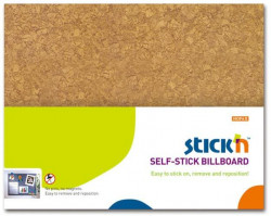 Samolepiaca nástenka Stickn Hopax 58x46 cm hnedá