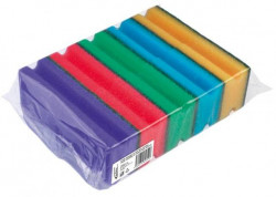 Hubka na riad tvarovaná farebná 10 kusov