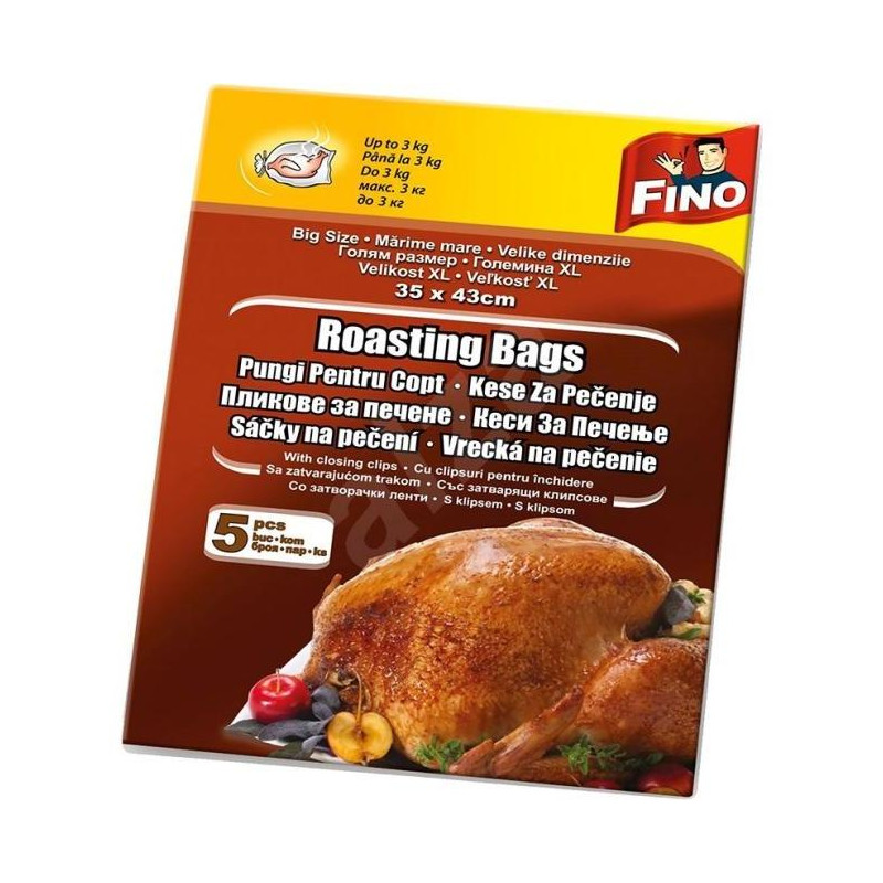 Vrecká na pečenie XL FINO, 20 mic., 35 x 43 cm (5 ks)