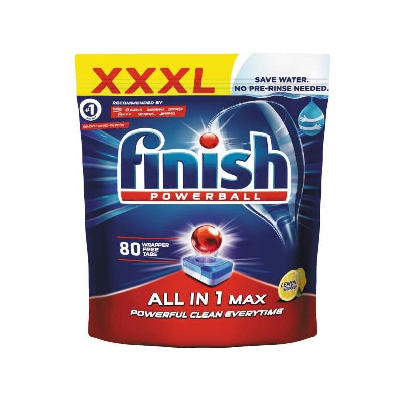 Finish tablety do umývačky riadu All in1 Max ( 80ks) Lemon