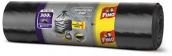 Vrecia zaväzovacie FINO na ťažký odpad 300 ℓ, 70 mic., 135 x 146 cm, čierne (6 ks)