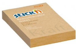 Samolepiaci bloček Kraft, 76x51 mm, prírodná hnedá