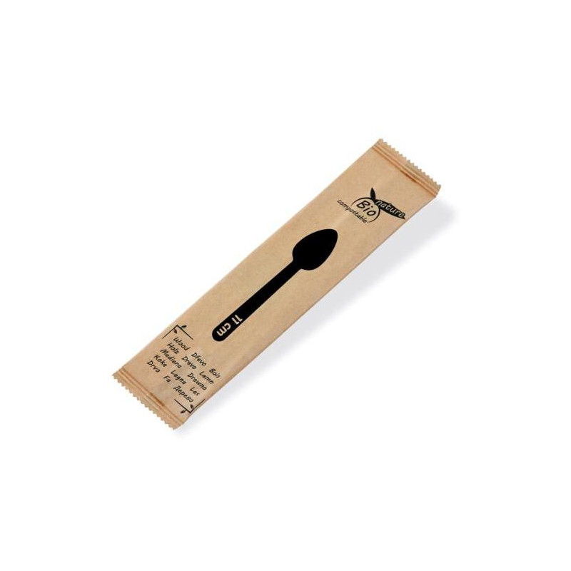 Lyžičky drevené 11 cm jednotlivo balená (100 ks)