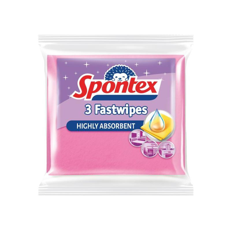 Utierka z viskózy Spontex Fast Wipes 3 kusy