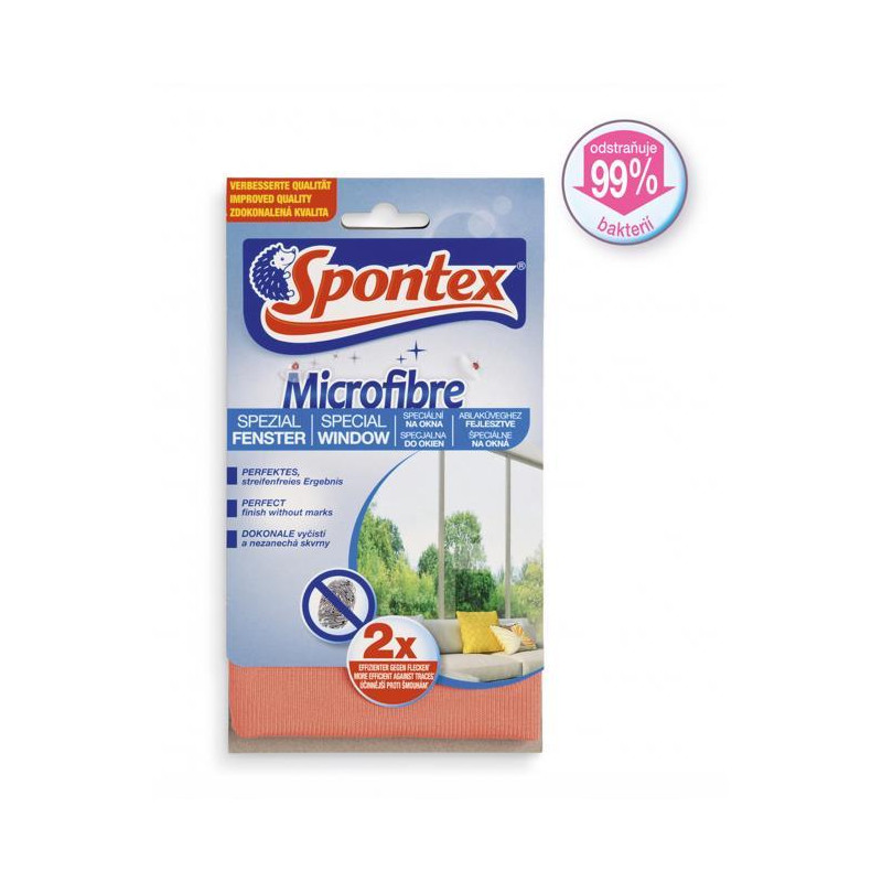 Utierka z mikrovlákna na okná Spontex Window Microfibre