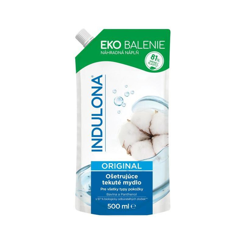 Tekuté mydlo INDULONA náhradná náplň 500ml Original