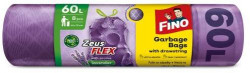 Vrecia zaťahovacie FINO Zeus FLEX AROMATIC 60 ℓ, 33 mic. 63 x 70 cm, fialové (8 ks)