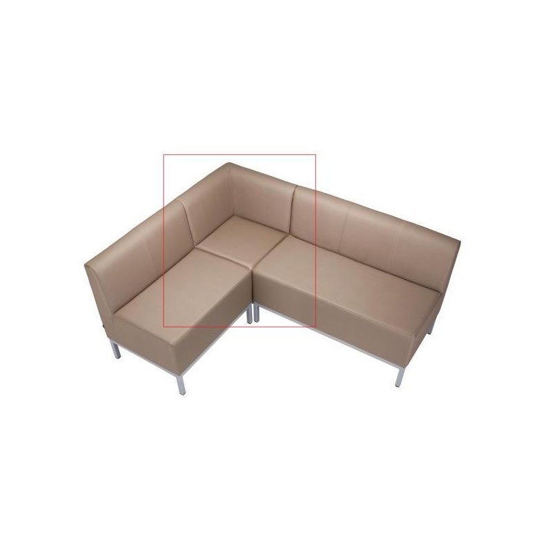 Rohový diel Steve, celočalúnené, š. 80 cm, zdravotnícka ekokoža 096