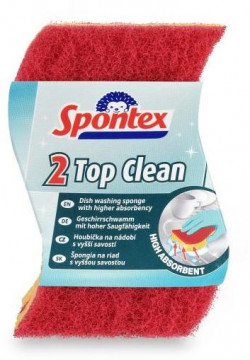 Hubka na riad viskózna Spontex Top Clean 2 kusy