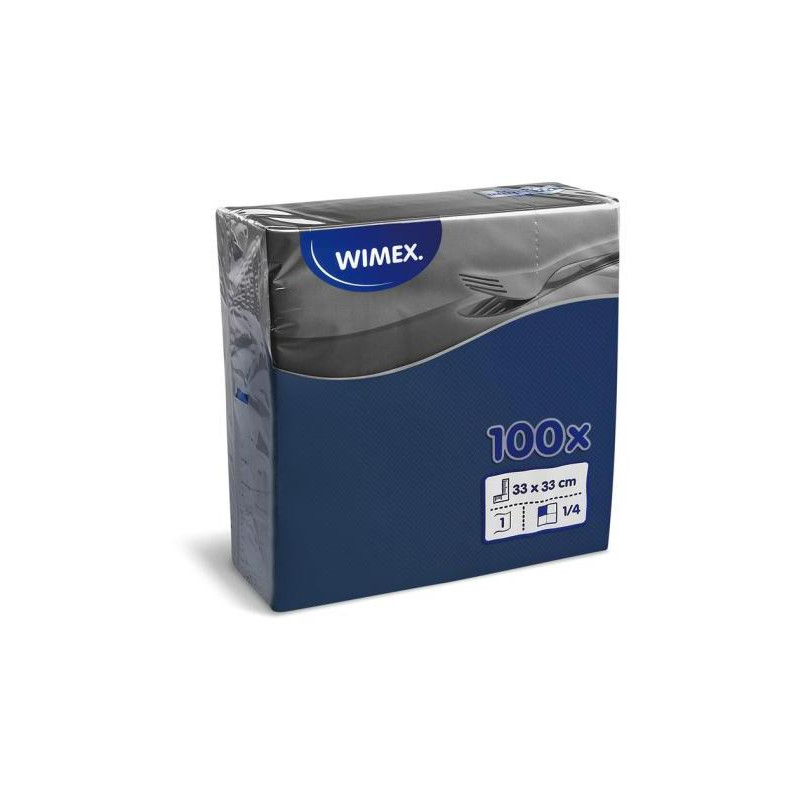 Papierové servítky 1-vrstvové GASTRO 33 x 33cm modré (100 ks)