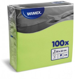 Papierové servítky 1-vrstvové GASTRO 33 x 33cm žltozelené (100 ks)