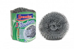 Drôtenka na riad kovová Spontex 3 Steelmax 3 kusy