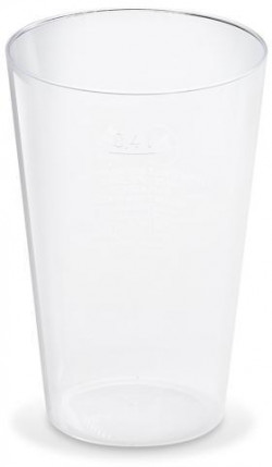 Poháre plastové kryštál 400 ml priehľadné (50 ks)