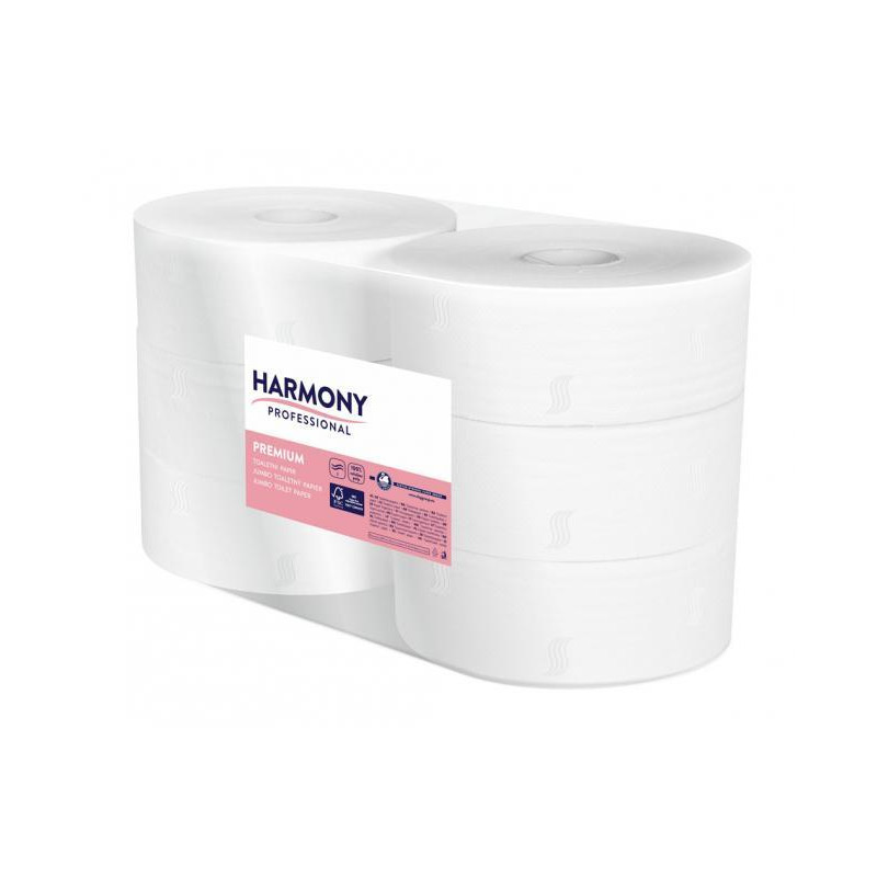 Toaletný papier 2-vrstvový Harmony Premium Jumbo 26 cm, návin 236 m (1 ks)