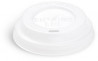 Viečko vypuklé biele pre poháriky (PLA) BIO priemer 80 mm (100 ks)