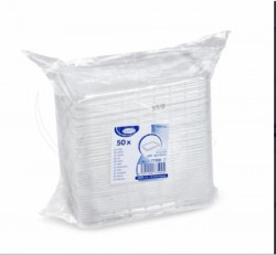 Viečko (PP) priehľadné pre vaničku 186 x 133 mm (50 ks)