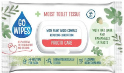 Vlhčený toaletný papier Procto Care, s výťažkami dubovej kôry a hamamelisu