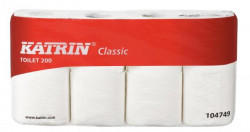 Toaletný papier 2-vrstvový KATRIN Classic Toilet 200, návin 23,4 m (8 ks)