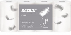 Toaletný papier 2-vrstvový Katrin Plus 160, návin 18 m (8 ks)